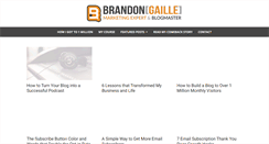 Desktop Screenshot of brandongaille.com